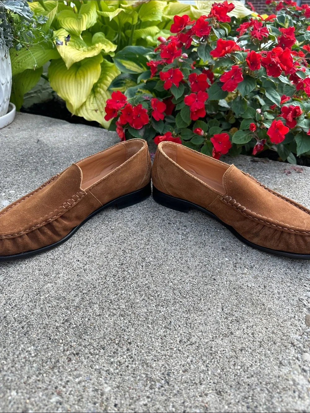Men's banana republic SUEDE MOC-TOE LOAFER